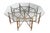 Mid-Century Modern 1970s Attributed to McGuire Mid Century Bohemian Modern Octagonal Bamboo Glass Dining Table 74" For Sale - Image 3 of 18