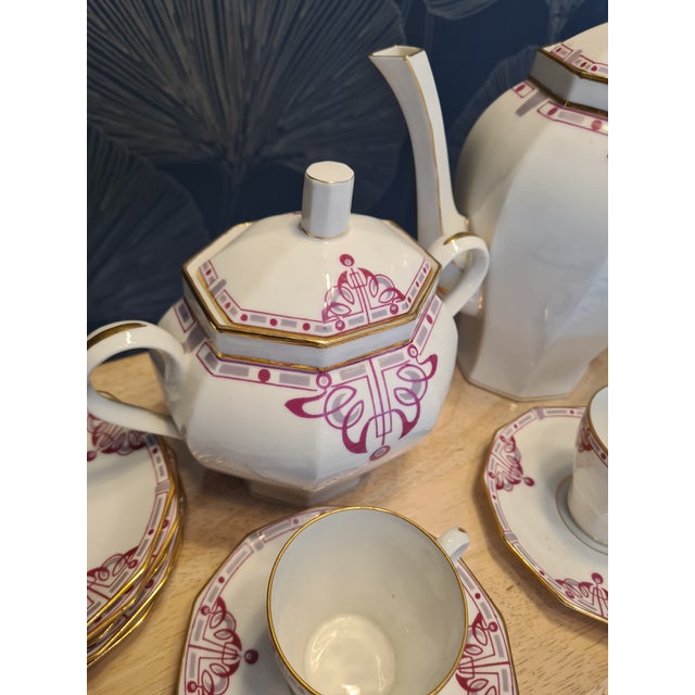 Art Nouveau Coffee Service by BRP Bernardaud & Raynaud for Limoges, 1900, Set of 21 For Sale - Image 12 of 14