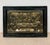 Decorative Spanish wall relief depicting The Last Supper, presented in a richly carved metal frame. The central relief...