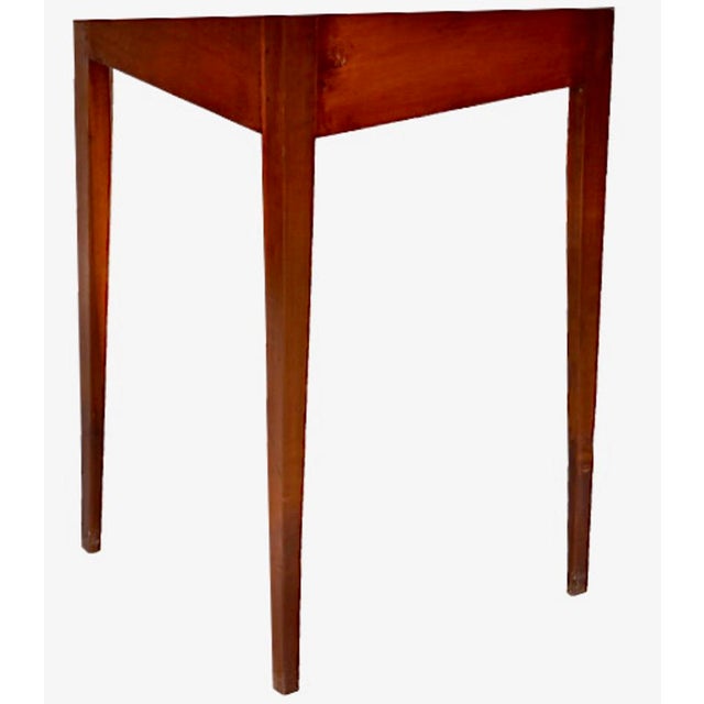 Burnt Umber Shaker (Attributed) Demi-Lune Table For Sale - Image 8 of 11