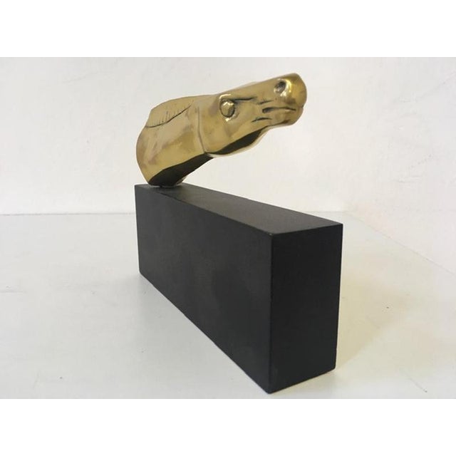 1980s Roberto Nanut, Postmodern Abstract Sculpture of Horse Head, 1981, Bronze For Sale - Image 5 of 15
