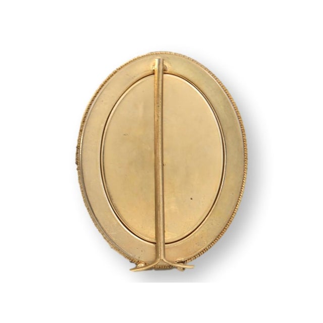 Mid-Century Modern Midcentury Italian Micromosaic Oval Picture Frame For Sale - Image 3 of 3