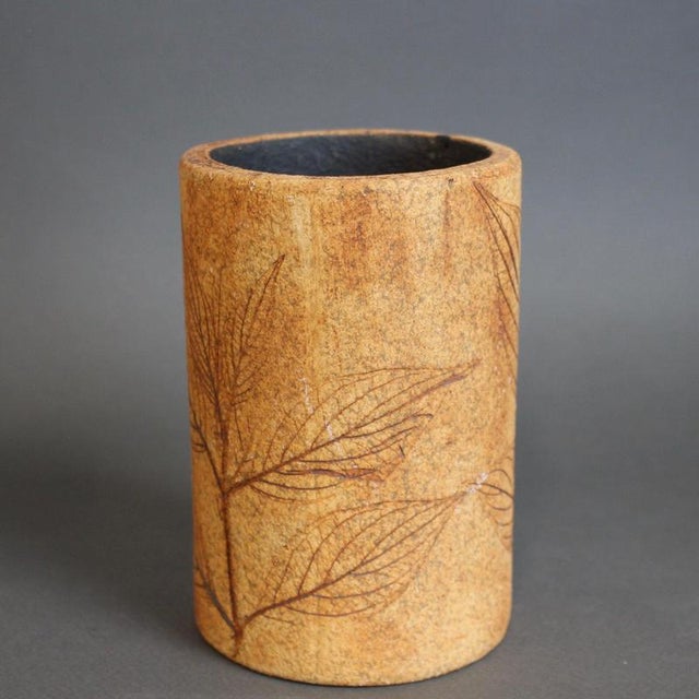 French Stoneware Vase by Ramonde Leduc, 1960s-1970s For Sale - Image 4 of 14