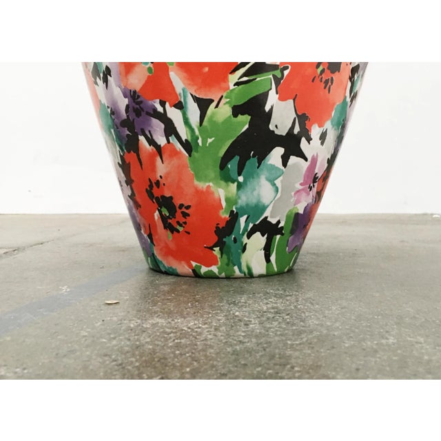 Large Vintage Postmodern German Floral Floor Vase from Steuler, in Very Good conditions. Designed 1980 to 1989 This piece...