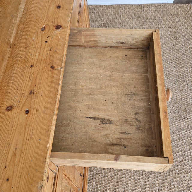 Antique English Pine Dresser Base & Plate Rack - Circa 1870 For Sale - Image 11 of 17