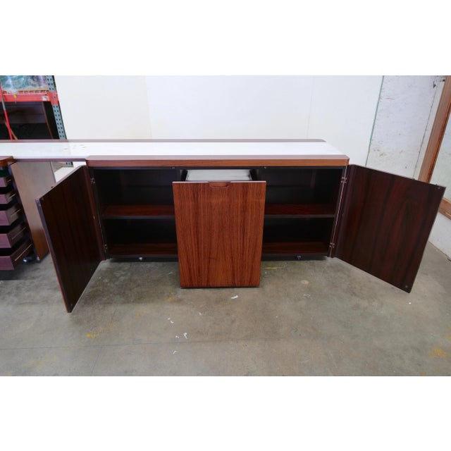1970s Mid Century Modern Italian Credenza For Sale - Image 12 of 13