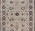 Measures: 6'2"X9'4" Vintage Turkish Sivas Rug With Intricate Floral Patterns in Ivory, Navy, and Brown 6'2"x9'4". Antique...