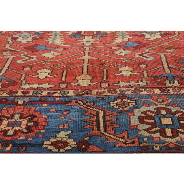 Late 19th Century Late 19th Century Persian Serapi Rug, 08'02 X 12'06 For Sale - Image 5 of 10