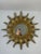 1960s Vintage 16.5" French Style Gilded Resin Sunburst Wall Mirror For Sale - Image 5 of 16