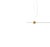 Eitie Pendant Lamp in Modern Aluminium and Brass by Tobia Scarpa For Sale - Image 3 of 8