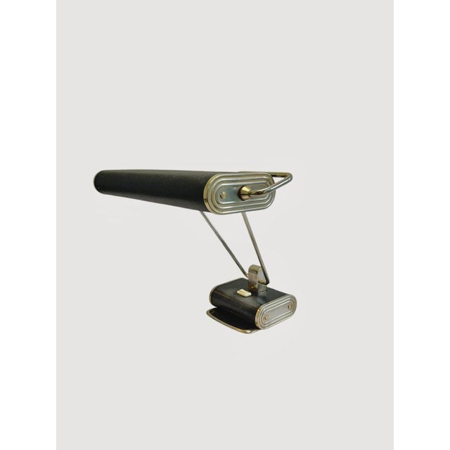 Bauhaus French Art Deco Table Lamp attributed to Eileen Gray for Jumo, France, 1930s For Sale - Image 3 of 18