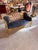 Textile Vintage Rococo Loveseat Black & Beige Velvet 55W For Sale - Image 7 of 10
