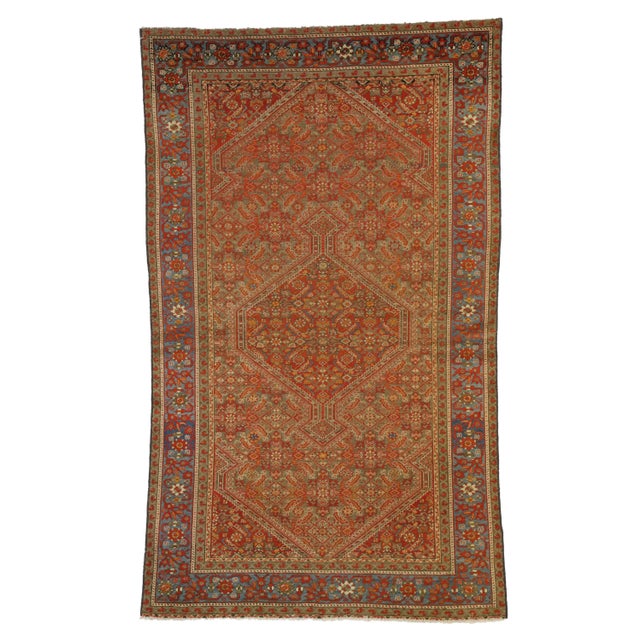 Antique Persian Mishan Malayer Rug - 04'00 X 06'08 For Sale - Image 9 of 10