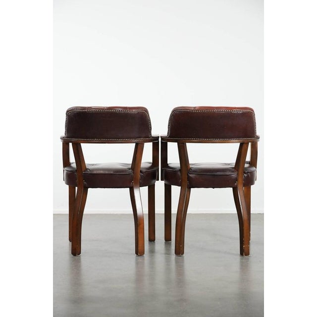 Chesterfield Dining Chairs in Cowhide, Set of 4 For Sale - Image 5 of 18