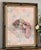 Vintage Floral Hat Wall Art Signed Cooper Textured Mixed Media Framed Artwork For Sale - Image 11 of 11