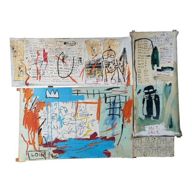 Jean Michel Basquiat (1960-1988), Piscine Versus the Best Hotels, 1982, Copyright Estate of Jean-Michel Basquiat Licensed Reproduction For Sale