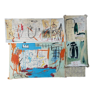 Jean Michel Basquiat (1960-1988), Piscine Versus the Best Hotels, 1982, Copyright Estate of Jean-Michel Basquiat Licensed Reproduction