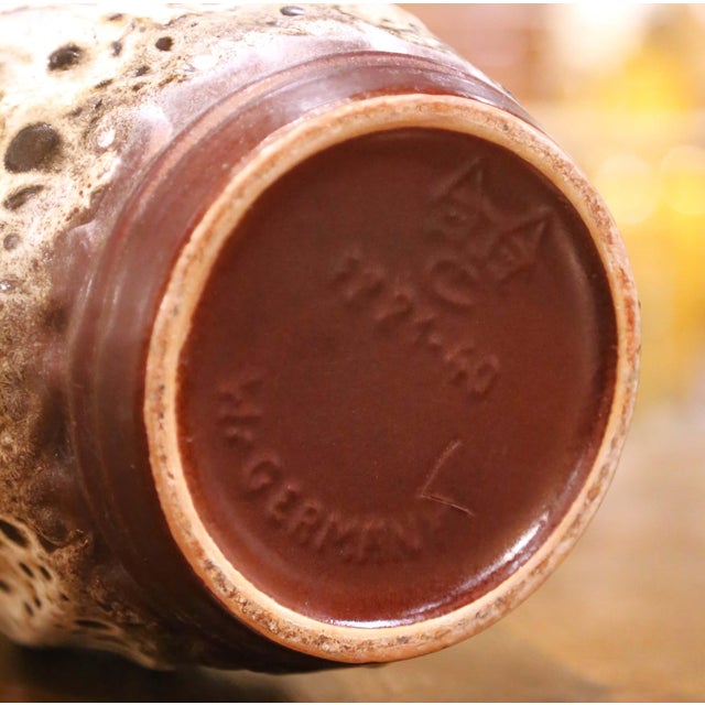 Ceramic Mid-Century German Studio Pottery Ceramic Vase by Töpferei Ceramano For Sale - Image 7 of 7