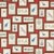 Sanderson Picture Gallery Wallpaper in Red/Multi - a Sample For Sale
