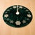 Contemporary Embroidered Snowflake Christmas Tree Skirt 48"D For Sale - Image 3 of 4