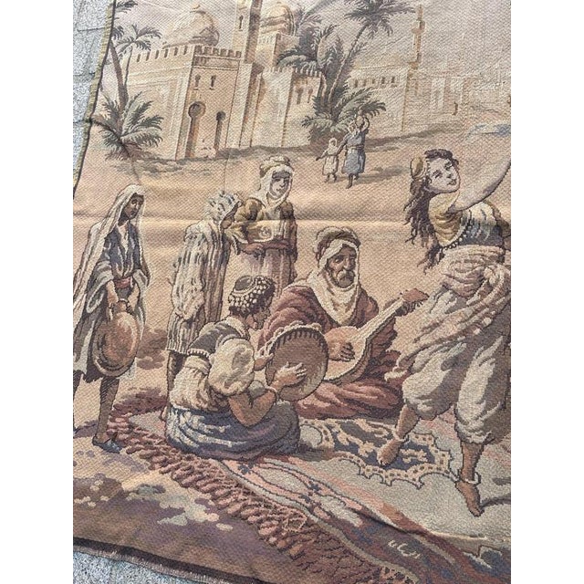 Mid-Century Jacquard Tapestry in the style of Aubusson, 1950s For Sale - Image 4 of 18