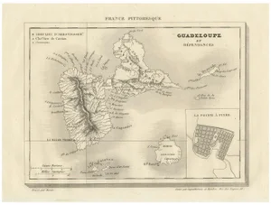 Guadeloupe and Dependencies Map