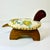 1970s Vintage Arts & Crafts Coastal Folk Art Needlepoint Cushion & Pine Turtle Footstool. For Sale - Image 15 of 16