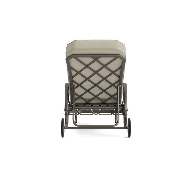 Brown Jordan Brown Jordan Calcutta Adjustable Chaise Lounge, Mica frame with Fusion Meadow fabric For Sale - Image 4 of 11