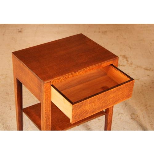 Mid-Century Oak Bedside Tables with Drawers, 1960s, Set of 2 For Sale - Image 4 of 10