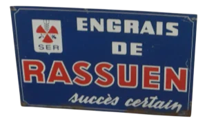Rassuen License Plate, France, 1950