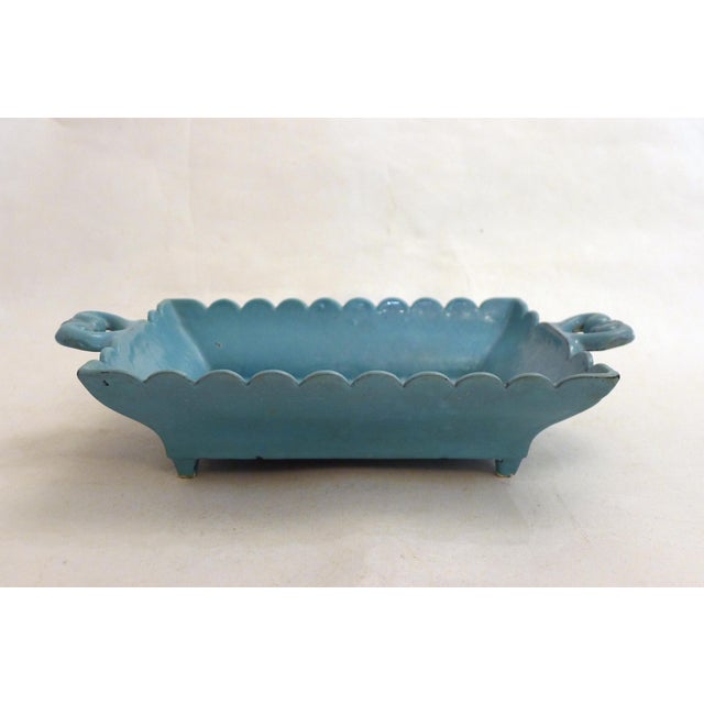 Paint Large Antique Trinket Tray in Enameled Cast Iron, 1890s For Sale - Image 7 of 10