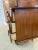 1970s Vintage Mid Century Modern Highboy Dresser by United With Sculpted Wood Front For Sale - Image 9 of 9