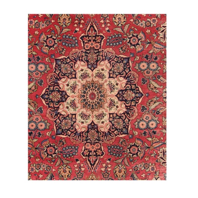 Traditional Vintage Persian Kashan Rug 10'5'' X 14'6'' For Sale - Image 3 of 3