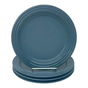 Chambray Blue Stoneware Side Plates by Le Creuset - Set of 4