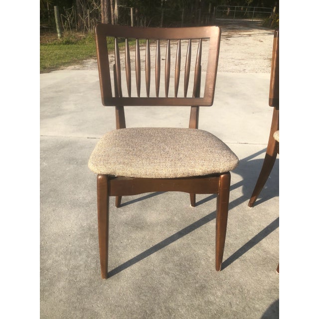 Gosh, look at these gorgeous midcentury Stakmore Folding Chairs- set of 2. These are a solid wood, walnut color, and are...