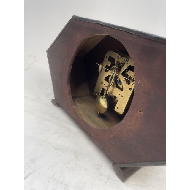 Metal Vintage Art Deco Clock, 1920s For Sale - Image 7 of 16