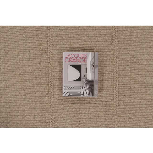 Rug & Kilim's Contemporary Kilim, Beige with Orange Textural Stripes For Sale - Image 10 of 10