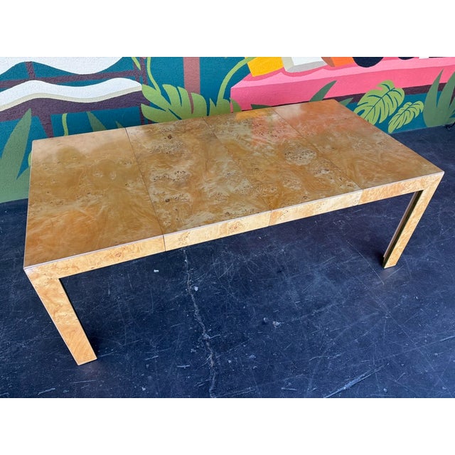 1977 Thomasville Burlwood Dining Set For Sale - Image 9 of 13