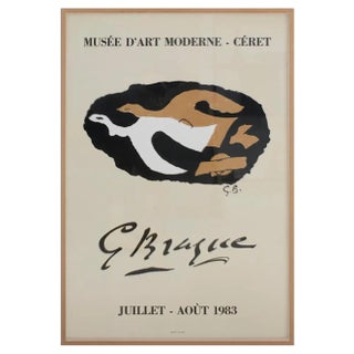 After Georges Braque, Museum of Modern Art Céret, 1983, Lithograph Poster For Sale