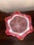 Late 20th Century Beautiful Vintage Tokyo Glass Murano Style Art Glass Bowl / Centerpiece – Cranberry Pink Controlled Bubble Glass, 8 LBS For Sale - Image 5 of 8