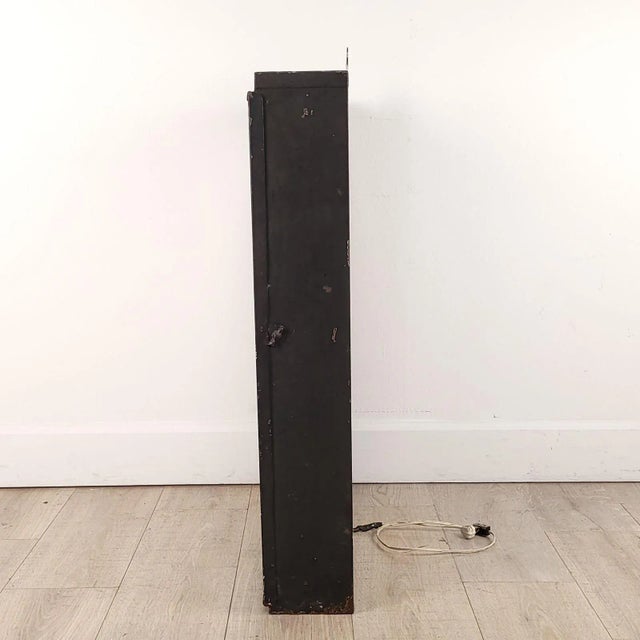 Glass Vintage Eye Testing Chart, Circa 1950 Back Lit. For Sale - Image 7 of 9