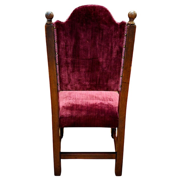 Set of Four Baroque-Style Needlepoint Chairs For Sale - Image 13 of 15