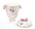 This elegant KPM porcelain covered centerpiece vase, made in Germany circa 1960, showcases the exceptional craftsmanship...