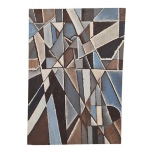 Mid-Century New York School Abstract Modernist Cubist Oil Painting, 1960s