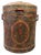 Antique Indonesian Handcrafted Metal Storage Vessel With Hand-Painted Floral Cartouches & Ornamental Hardware For Sale In Washington DC - Image 6 of 18