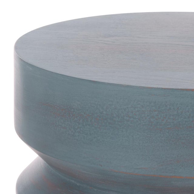 Spritely Home Joscelyne Accent Tablle in Antique Blue For Sale - Image 4 of 6