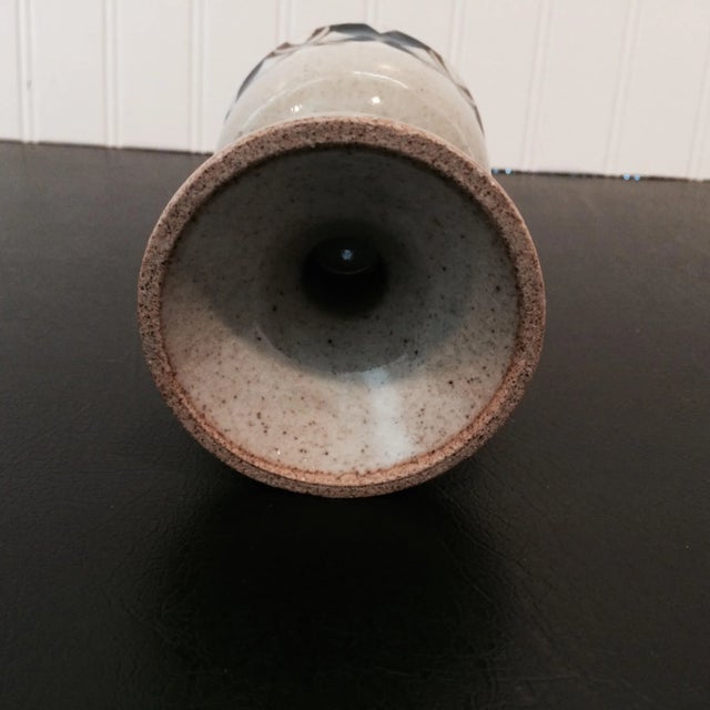 Ceramic 1960s Pottery Stemmed Wine Goblets- Set of 4 For Sale - Image 7 of 8