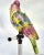 Metal 1930s Cut Glass Perched Painted Exotic Bird, Animalia Table Lamp For Sale - Image 7 of 13