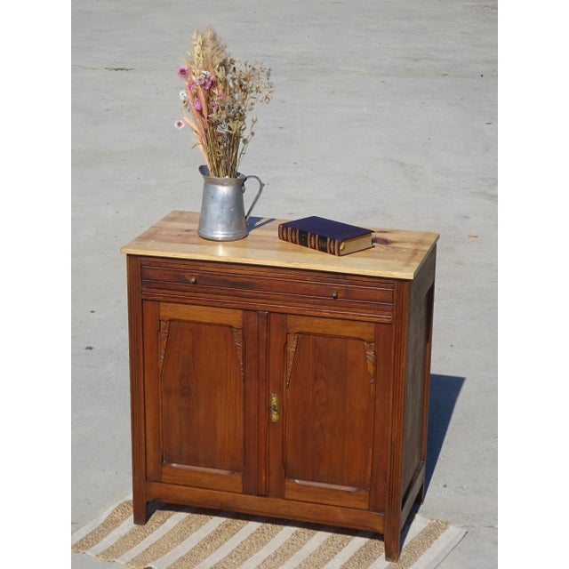 Metal Small Art Deco Oak and Pine Buffet, 1930s For Sale - Image 7 of 18