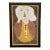 Vintage Jimmy Lee Sudduth Folk Art Portrait Painting on Canvas For Sale